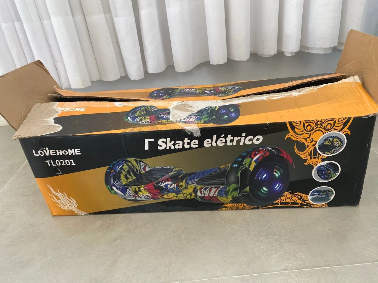 Skate elétrico 