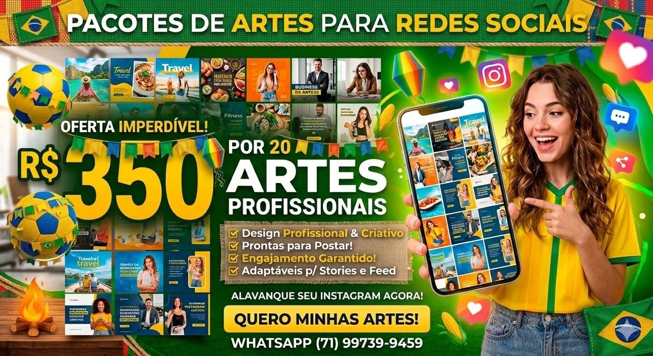 Pacote de Artes para Redes Sociais 