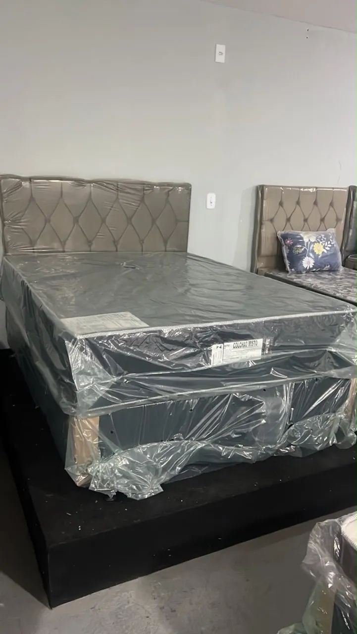 Cama box base + colchão  - Foto 2