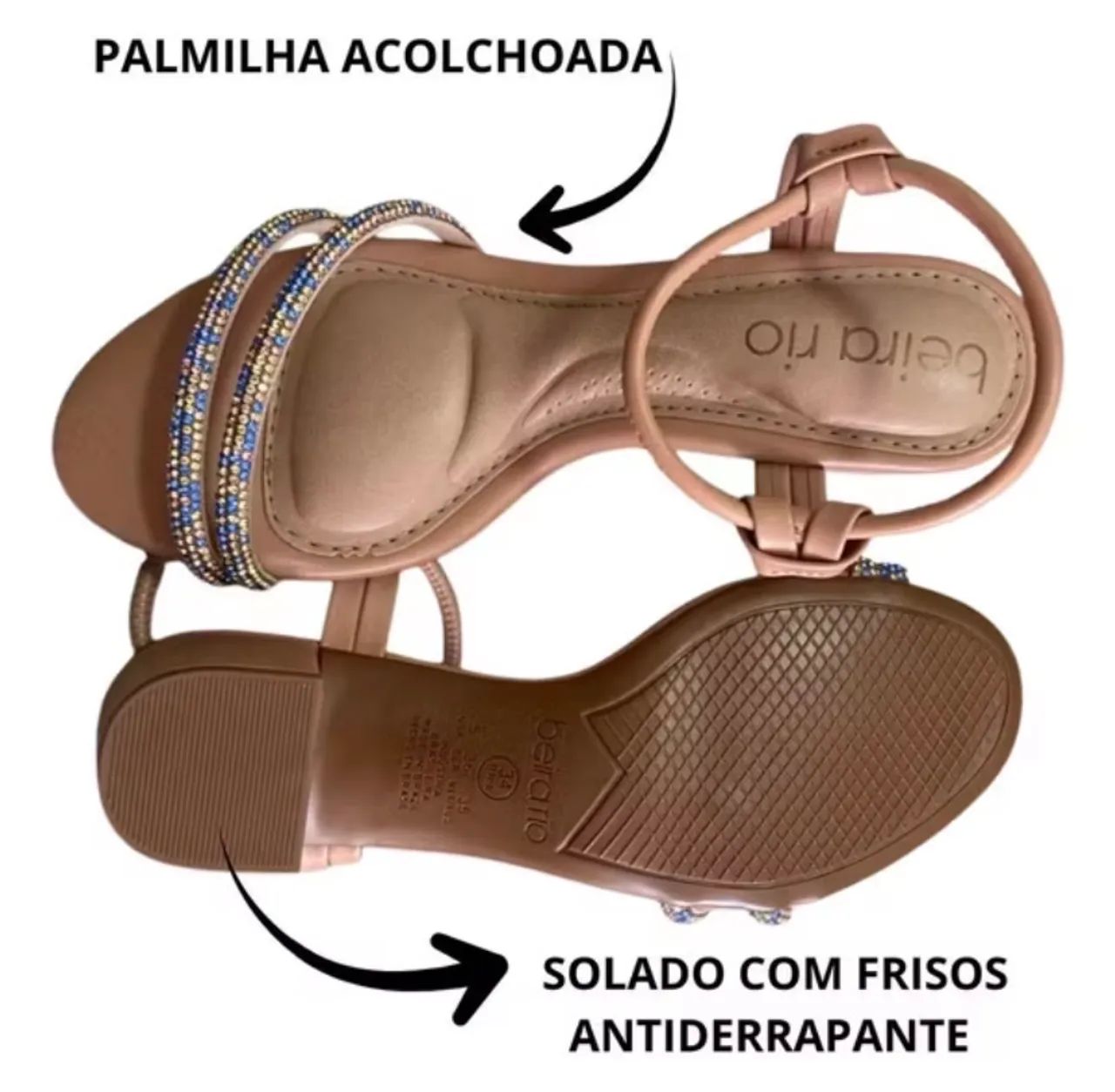 Saltinho Beira Rio acolchoado  - Foto 3