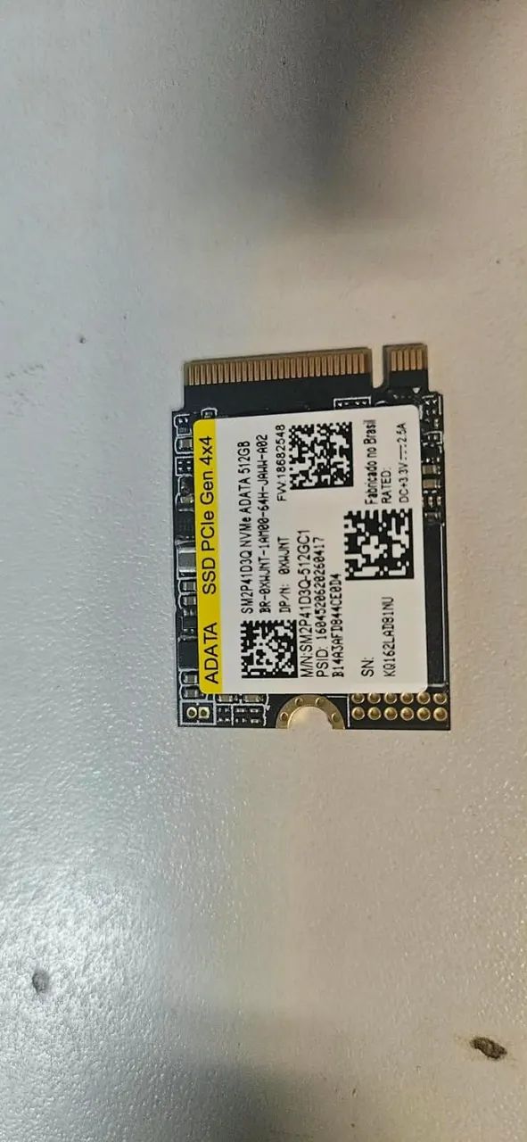  SSD ADATA SM2P41D3Q 512GB  NVMe M.2 interface PCIe Gen4