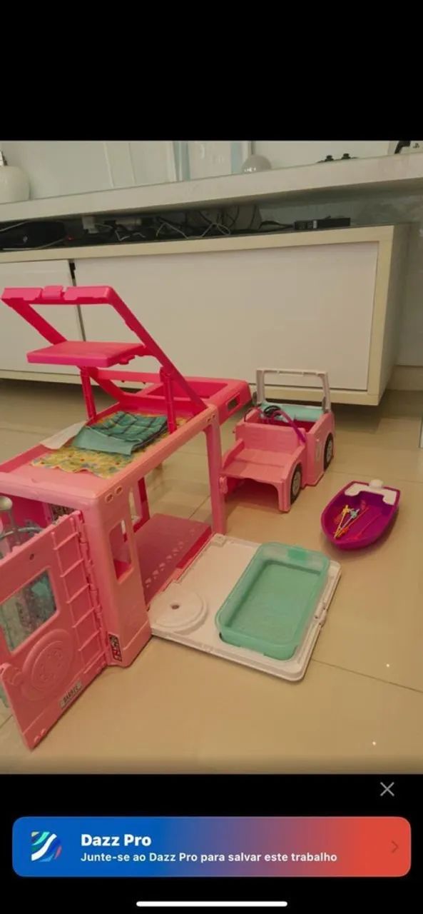 Trailer da Barbie Original e completo com todas as pecinhas!  - Foto 2