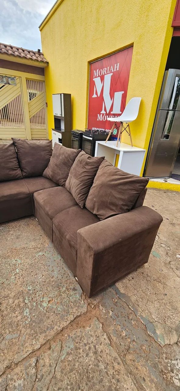 sofa de canto 1.90x1.90 bem conservado ENTREGA GRÁTIS  - Foto 2