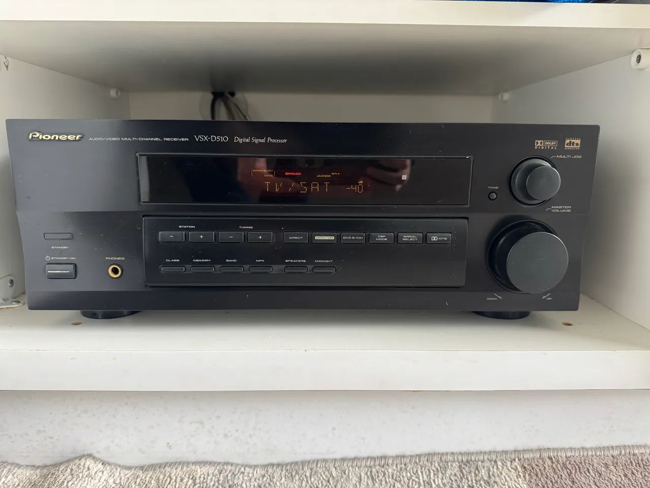 Receiver Pioneer com caixas 