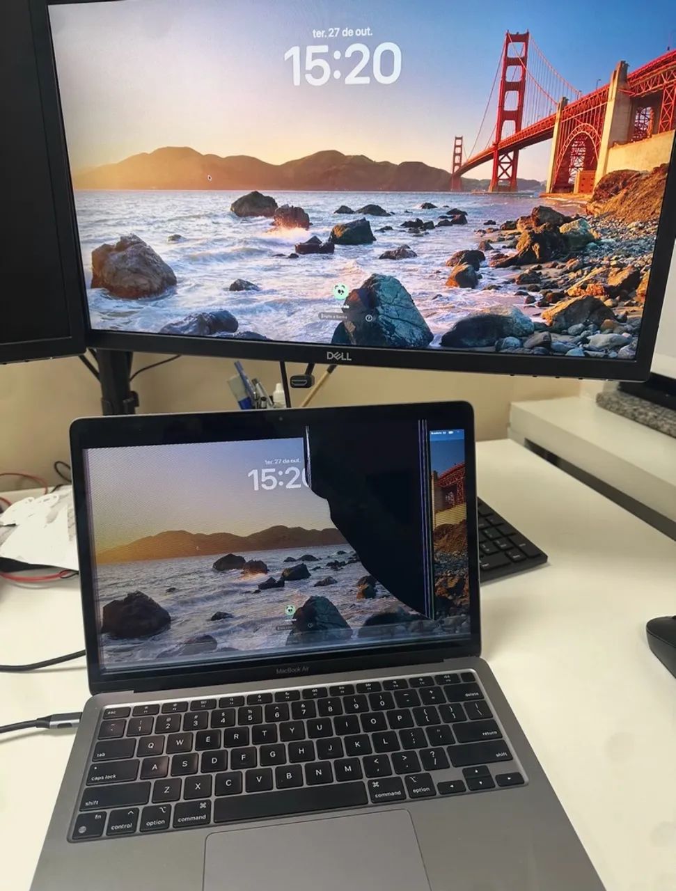Macbook air m1 tela quebrada
