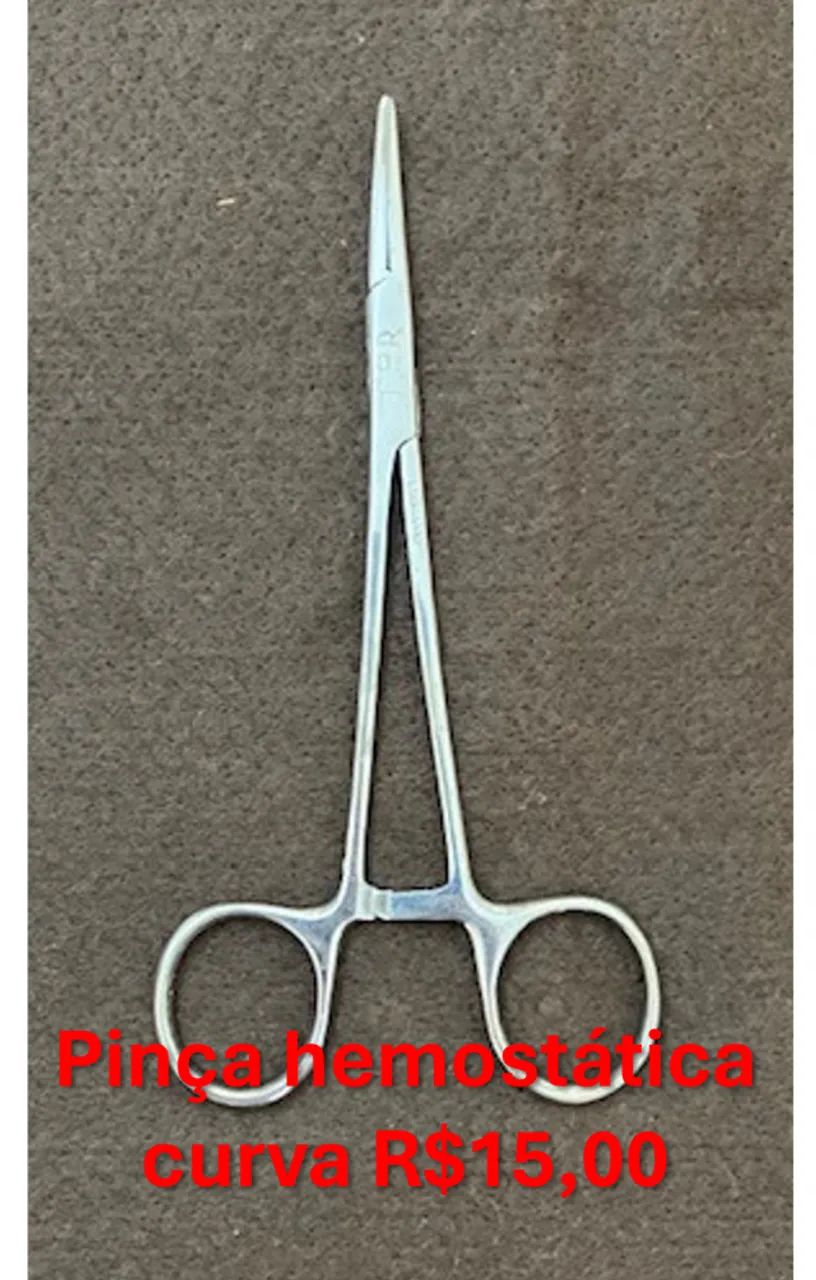 pinça hemostática curva - odontologia