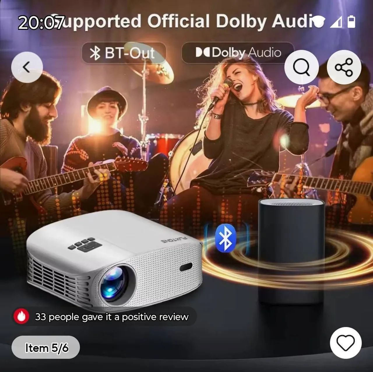 Projetor Full HD nativo Flixtone  - Foto 3