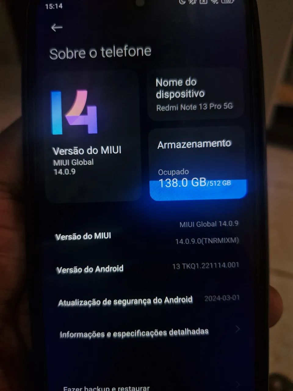 Celular xiaomi redmi note 13 pro 5g 512gb - Foto 4