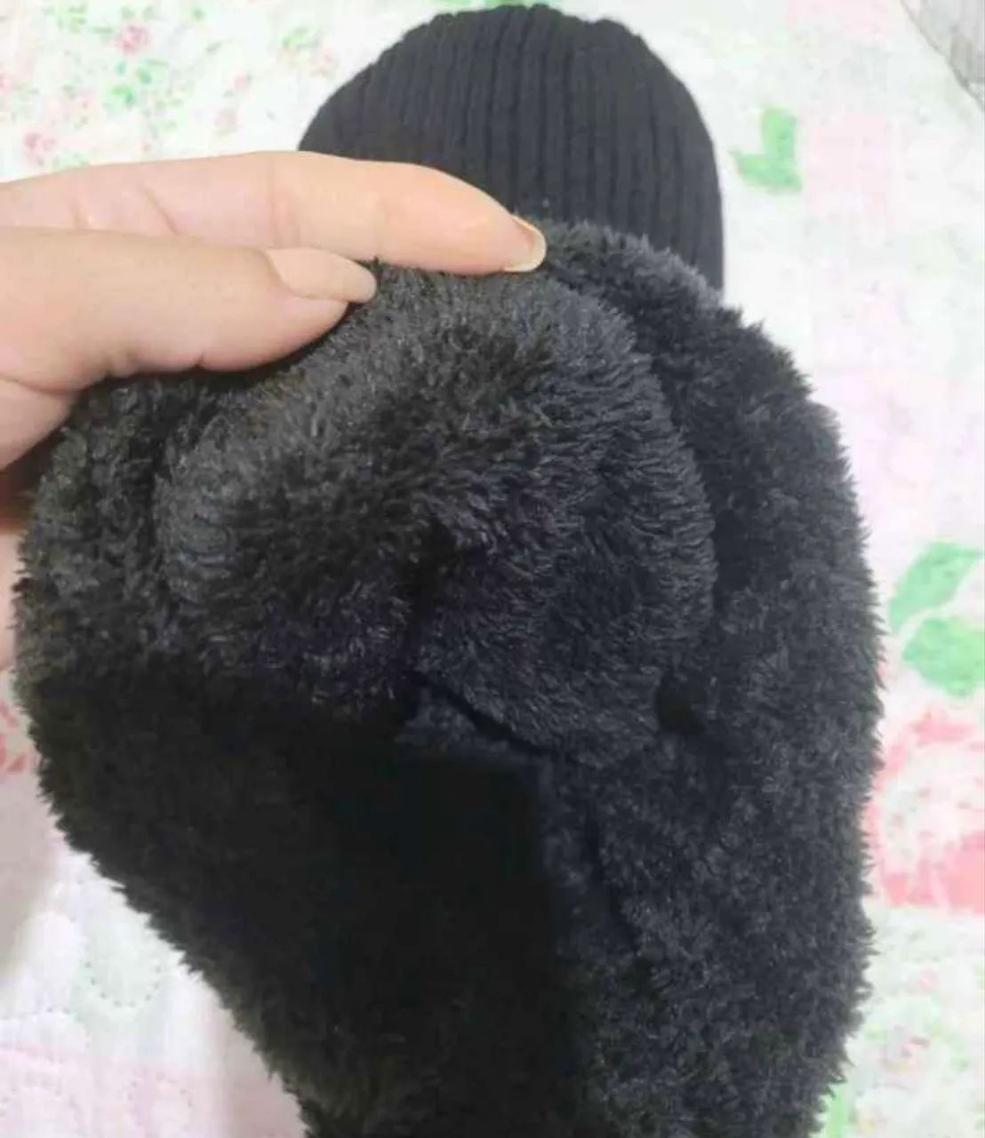 Balaclava / gorro em Tricot forrada TAM U - Foto 4
