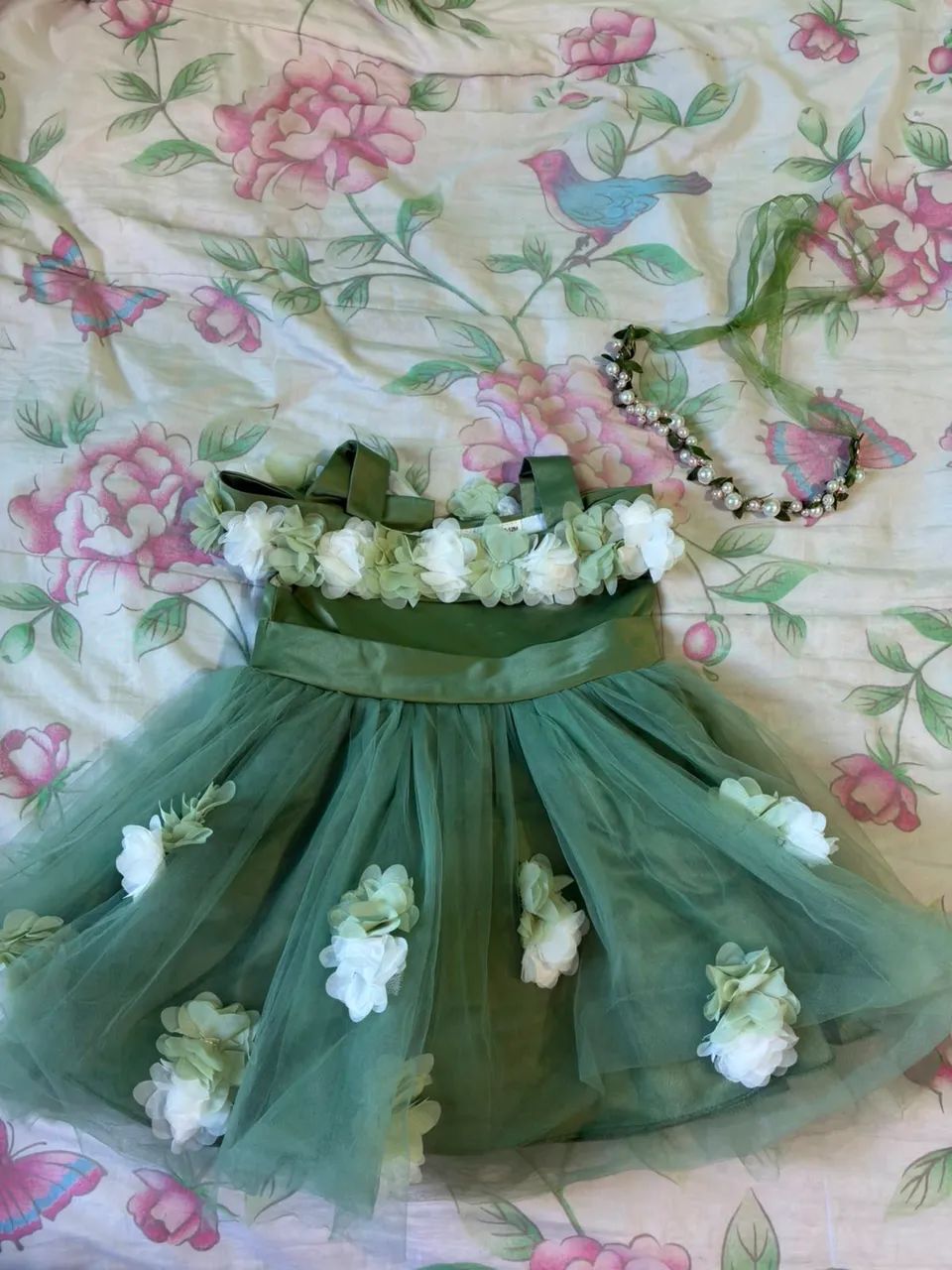 Vestido e sapatinho infantil 