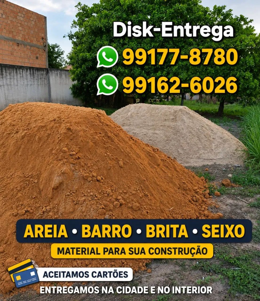 Barro Reboco/Aterro para sua construção 