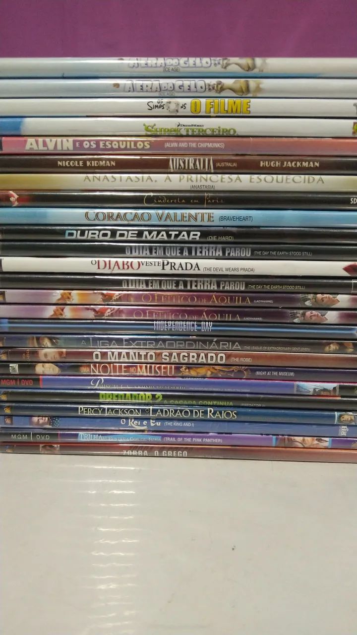 Dvds em estojo Slim originais 