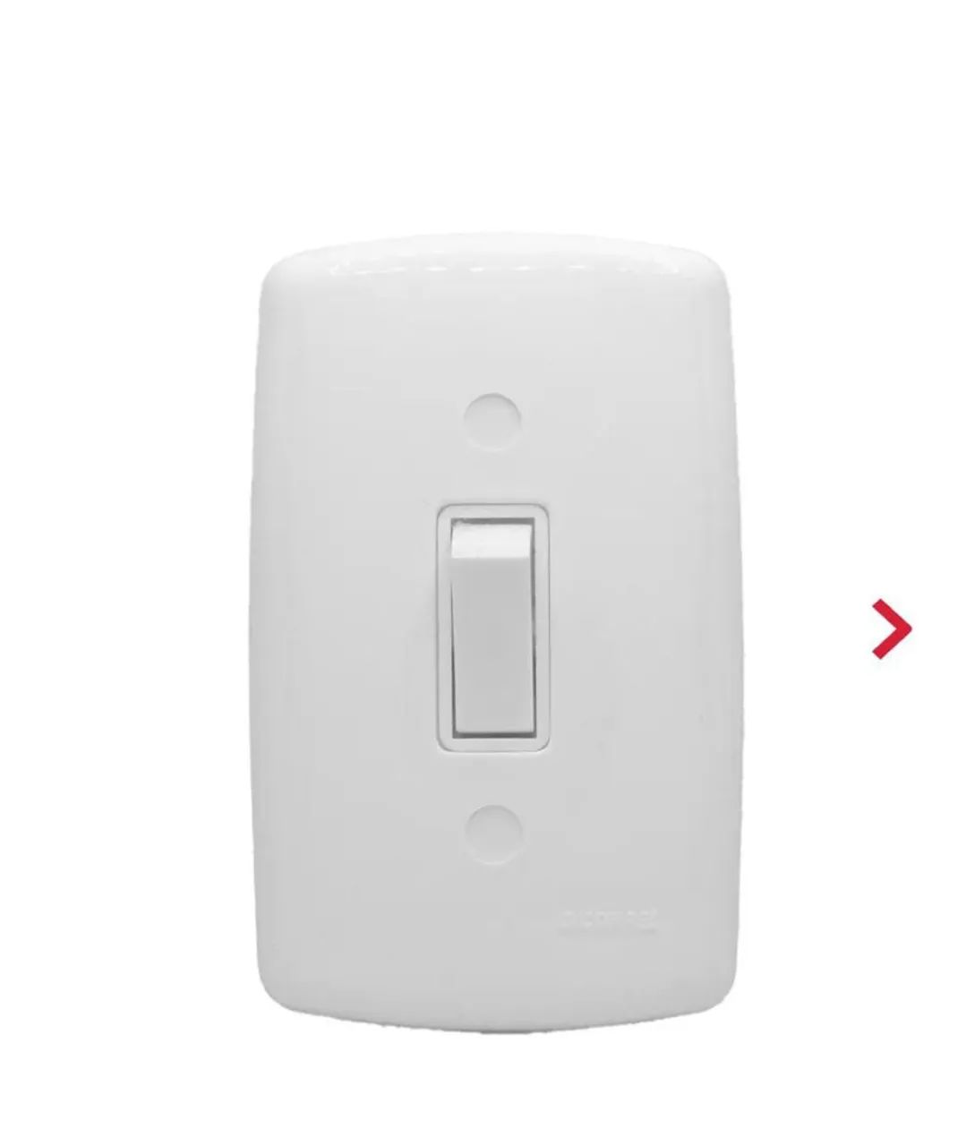 Interruptor  4x2 Mônaco branco 10 amperes paralelo vert. 