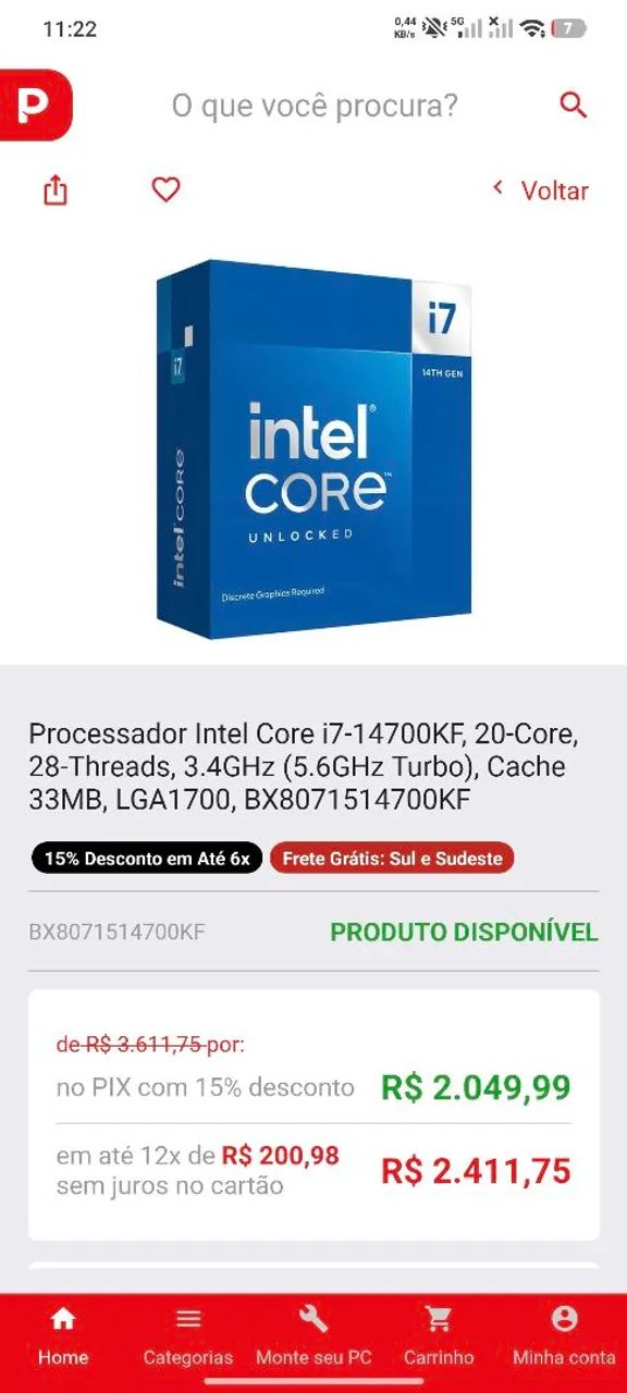  Kit i7-14700KF + B760 Tomahawk + 32GB DDR4 - Foto 2