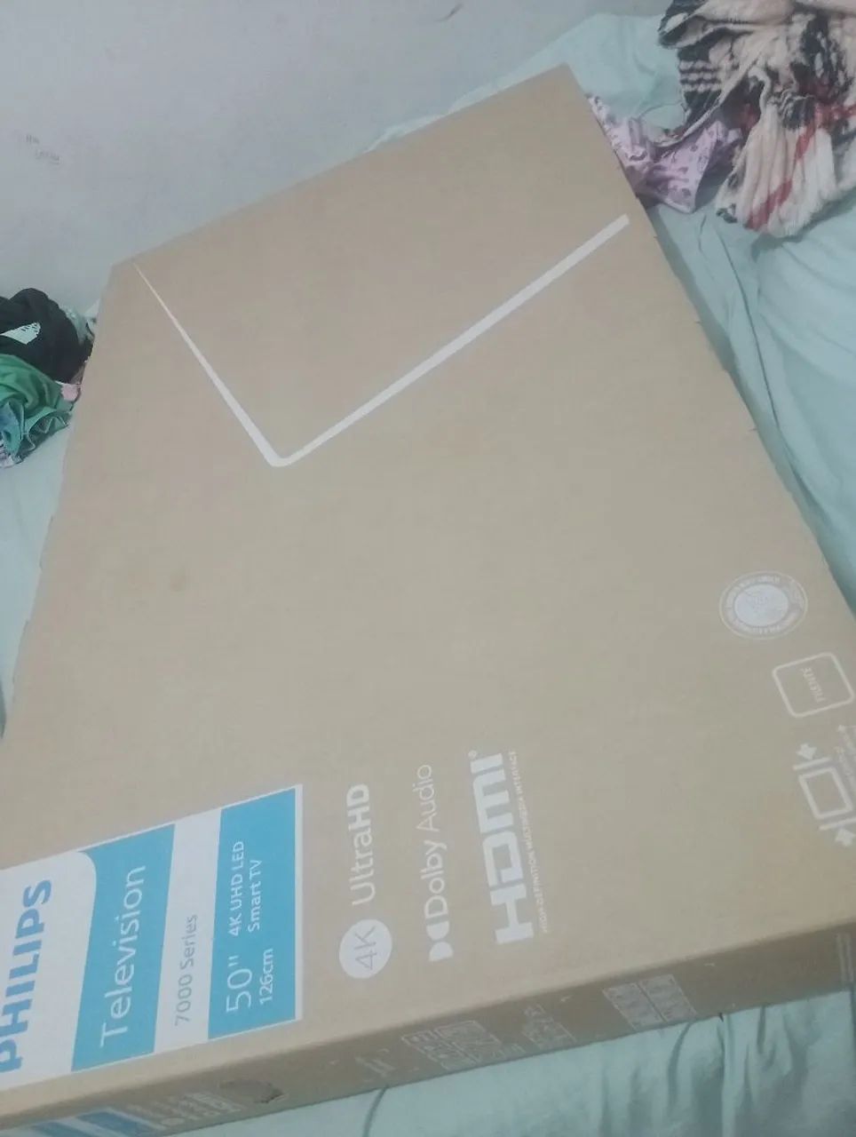 Tv Philips 50 polegadas 4k nova