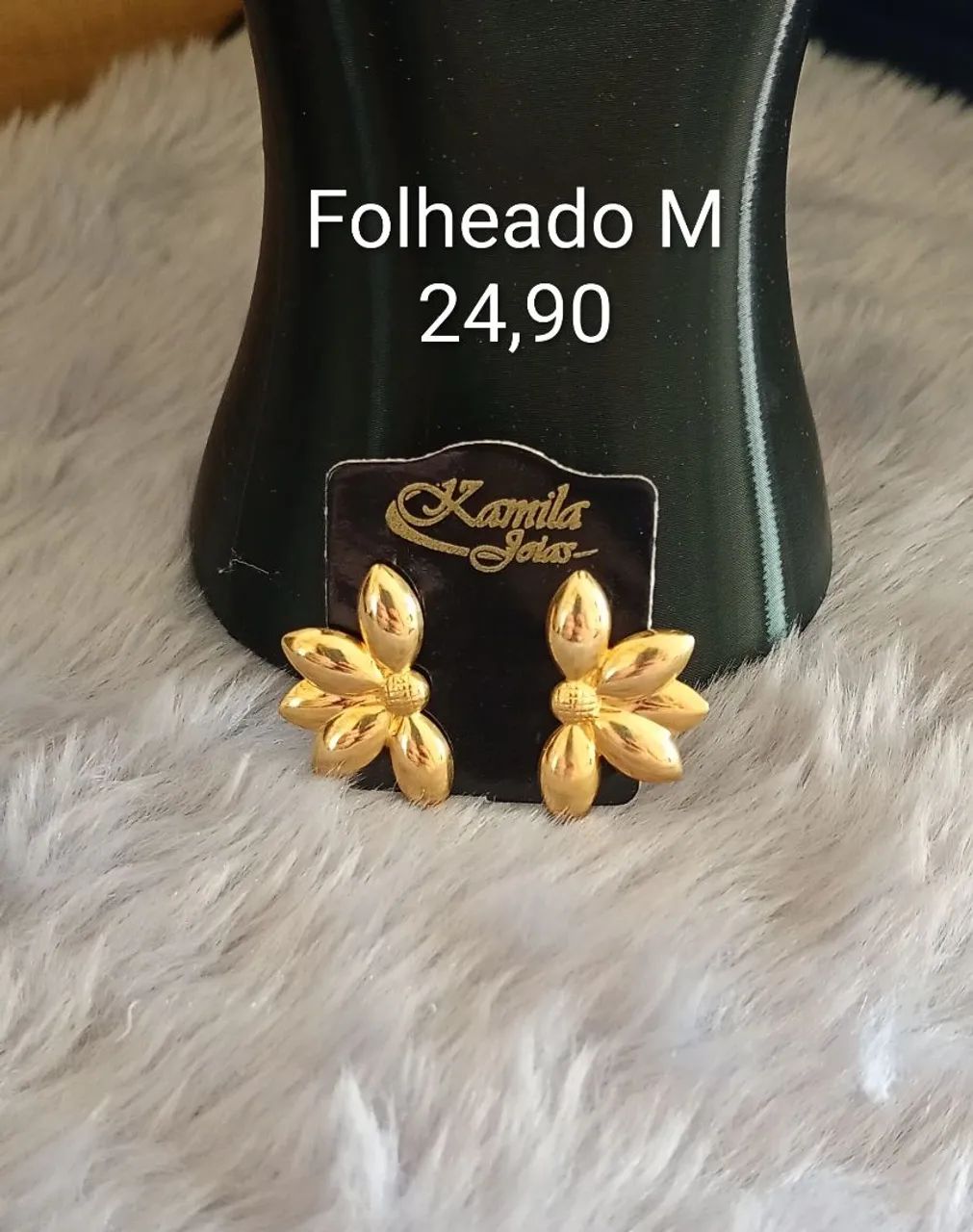 Brincos folheados - Foto 4
