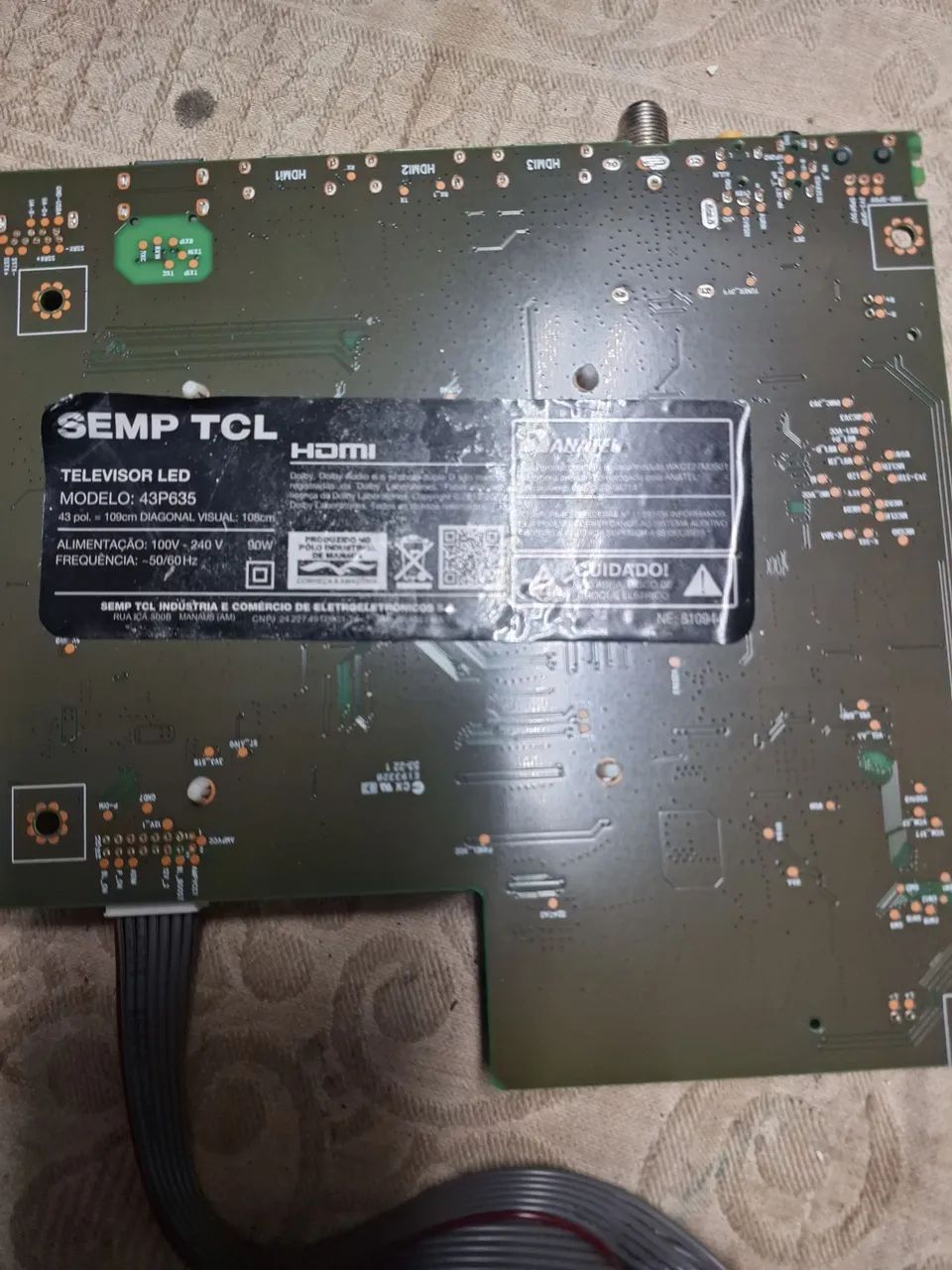 placa principal sem tcl 43p635 - Foto 3