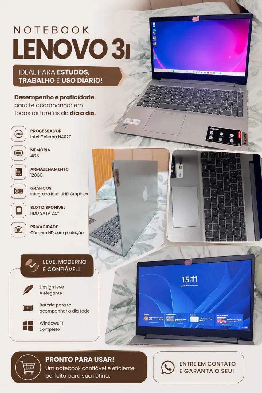 Notebook Lenovo 3i - Foto 3