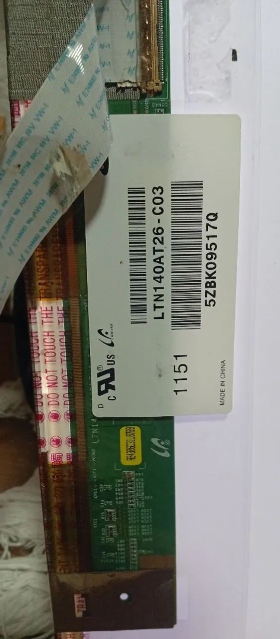 Display tela pra notebook 15.6 polegadas conector 40 pinos  - Foto 4