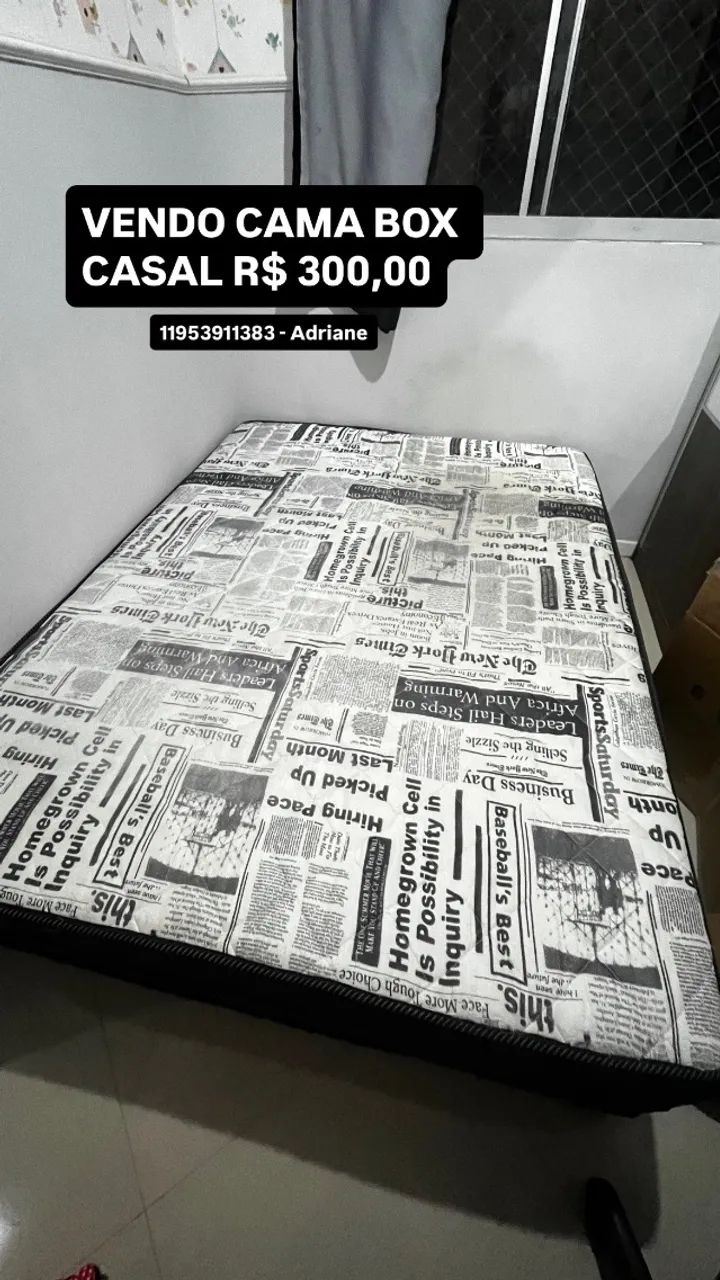 Cama box casal