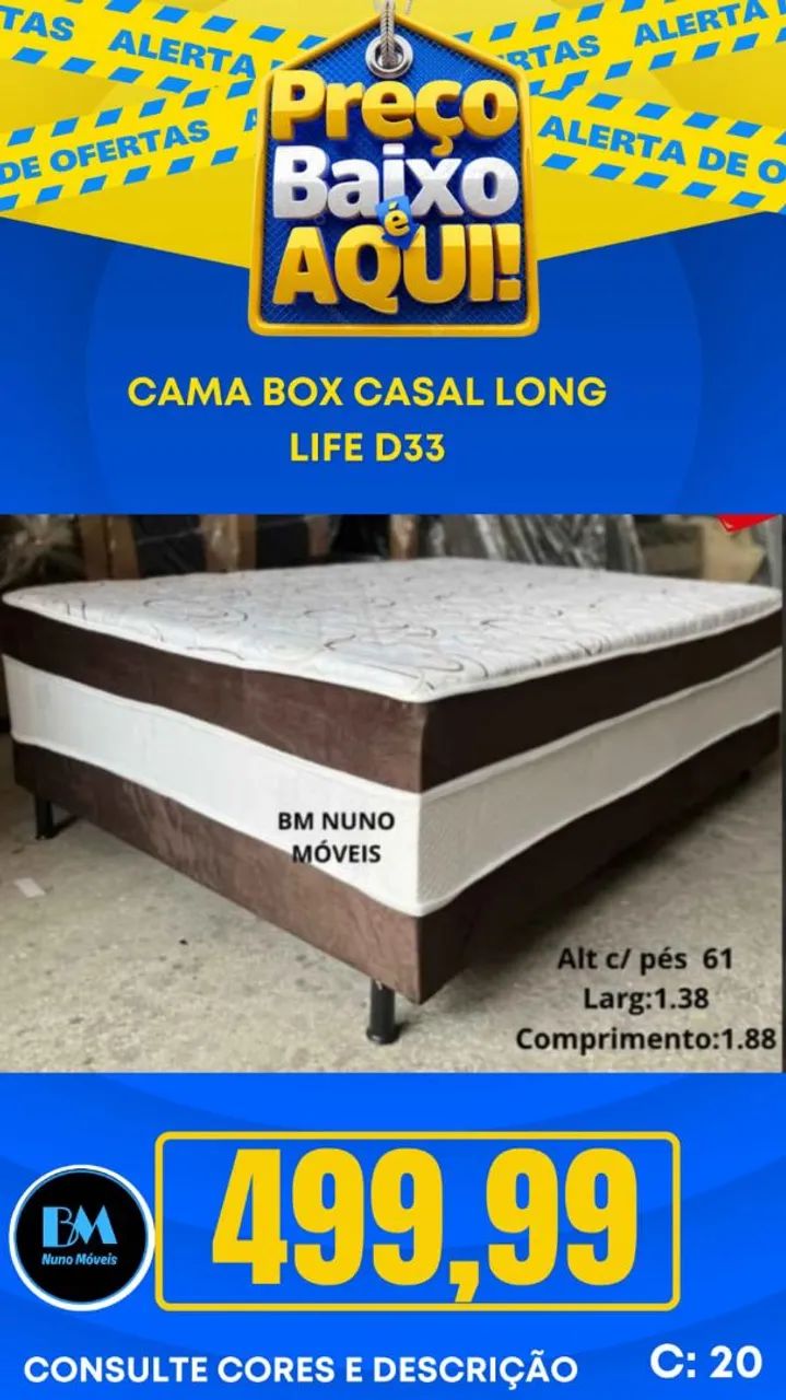 Cama Box casal espuma D33