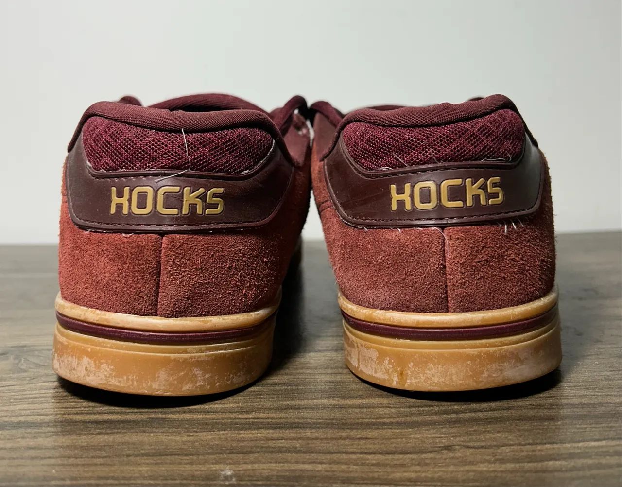 Tênis Hocks Flat Lite Vinho Camurça Original - 43 / US 11 - Foto 3