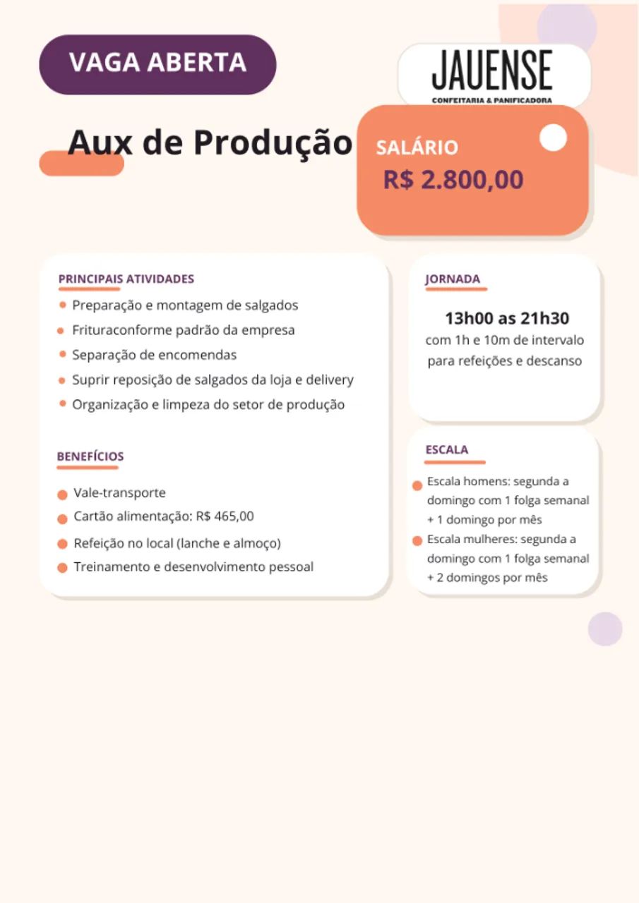 CONFEITEIRO (A)