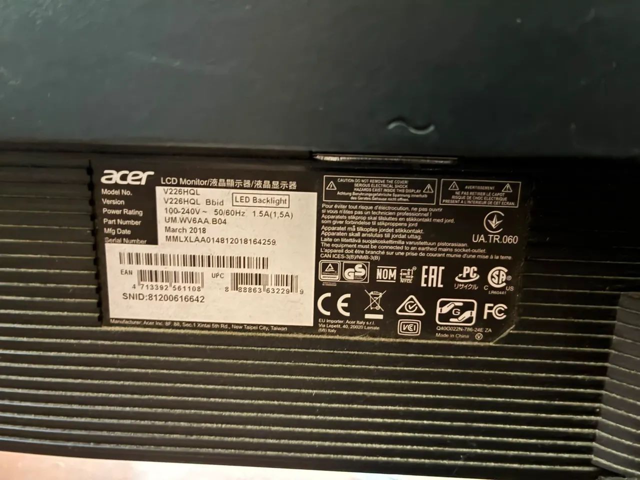 Monitor Acer 22' 60hz - Foto 2