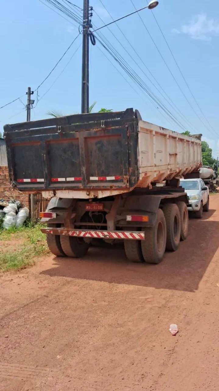 Carreta 3 eixos, caçamba - Foto 3