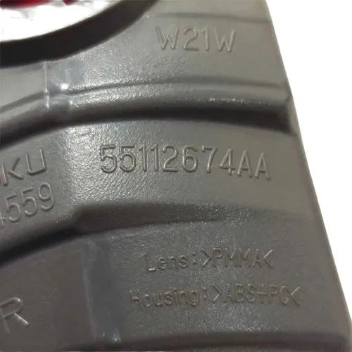 Refletor Parachoque Tras Dir Jeep Compass 2.0 2017/2021 Branco - Foto 5