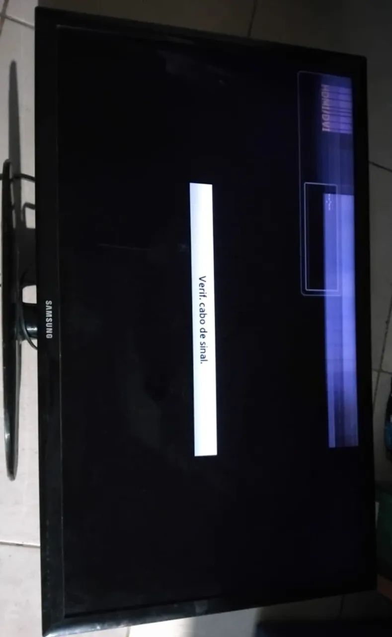 TV Samsung Preta com Base - Foto 2