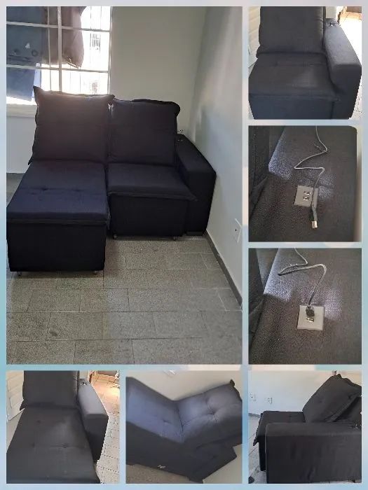 Vendo sofa 3 lugares linho