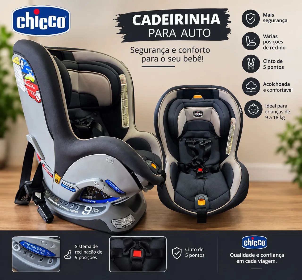Cadeira de bebê super nova
