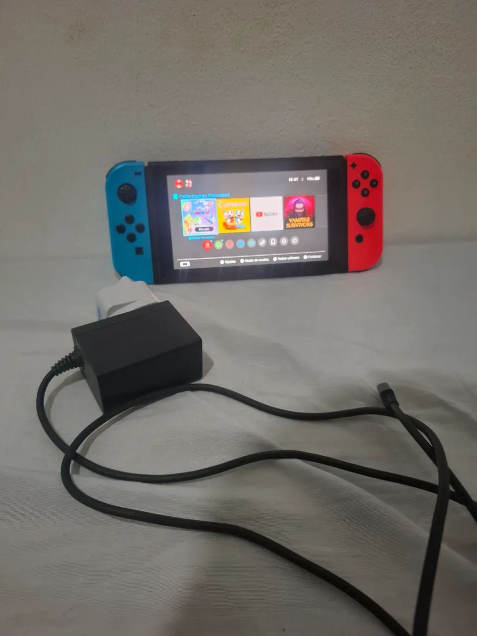 Nintendo switch v2 sem dock e caixa
