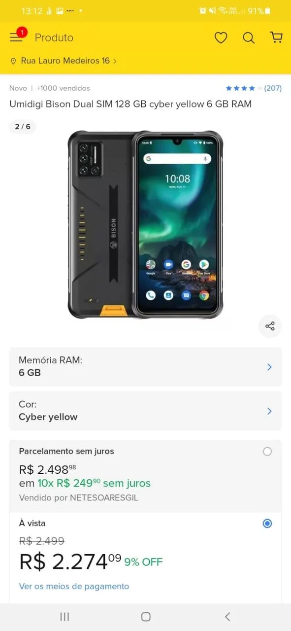 celular Umidigi Bizon Pro - Foto 3