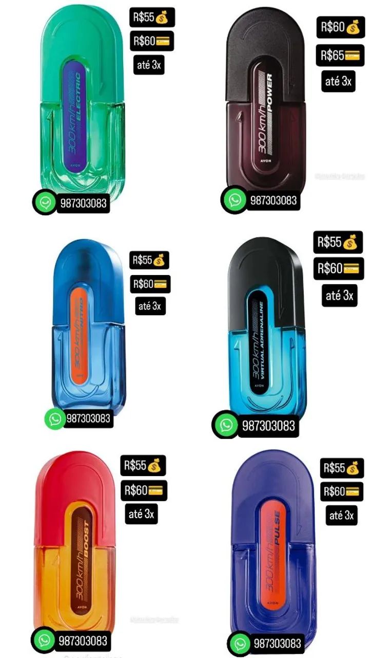 Perfumes Avon 300KM várias fragrâncias  - Foto 4