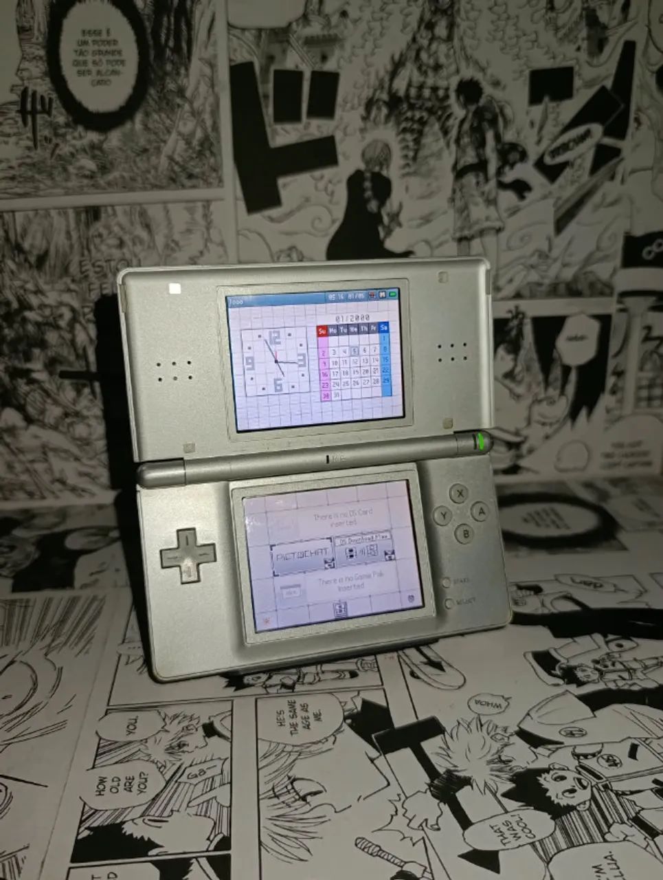 Console Nintendo DS Lite Prata Original Roda Gba Portatil
