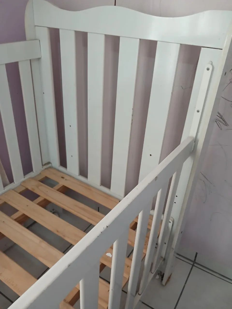 Berço infantil em bom estado - R$ 200 - Foto 4