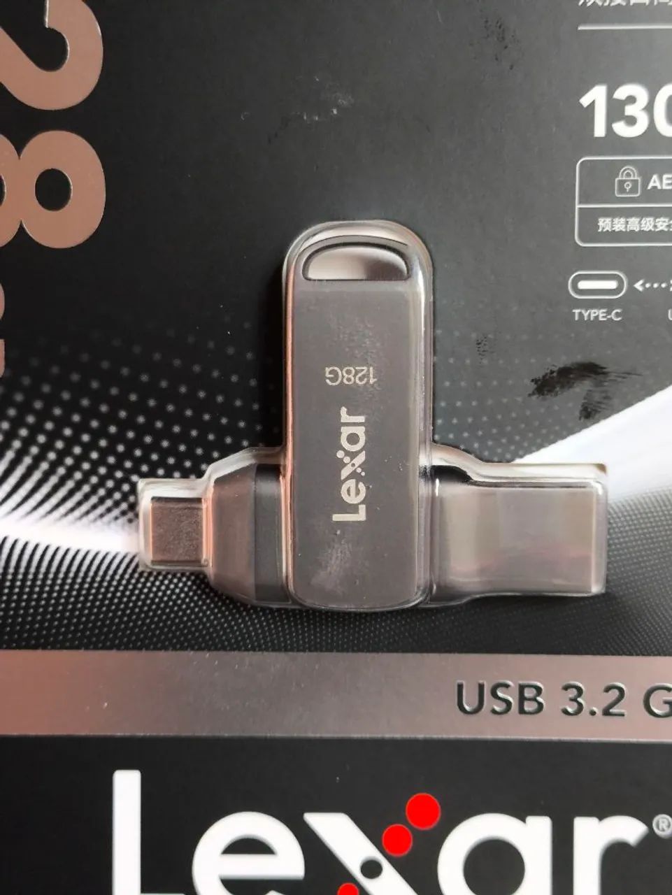 Pendrive Lexar 128GB Dual - Foto 3