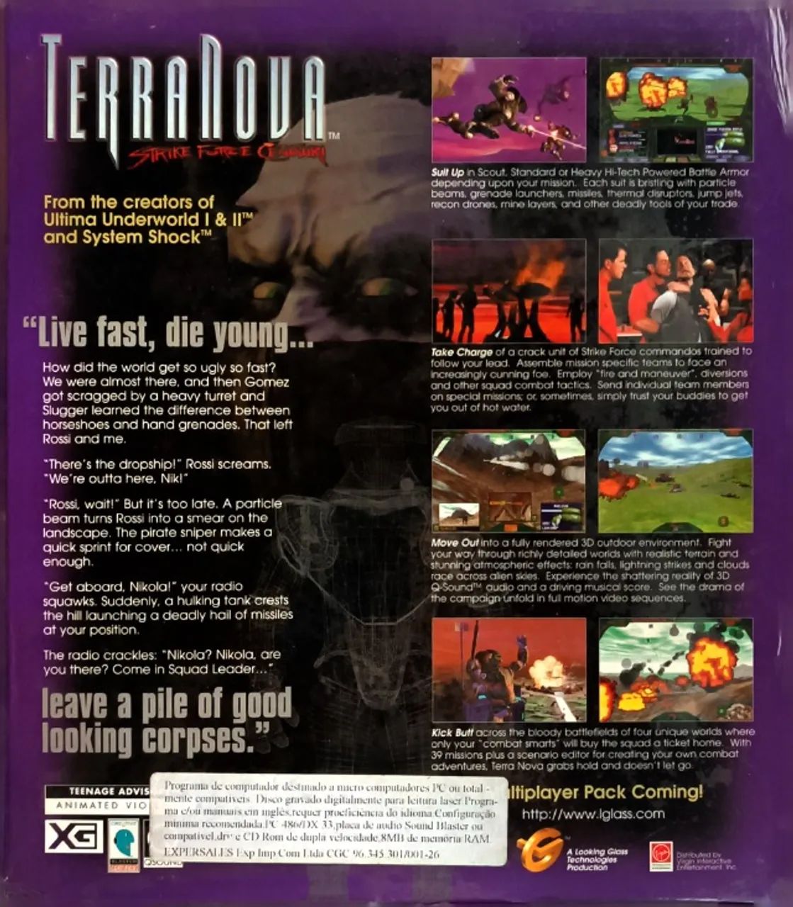cd de jogo terra nova strike force centauri lacrado 64cx - Foto 2