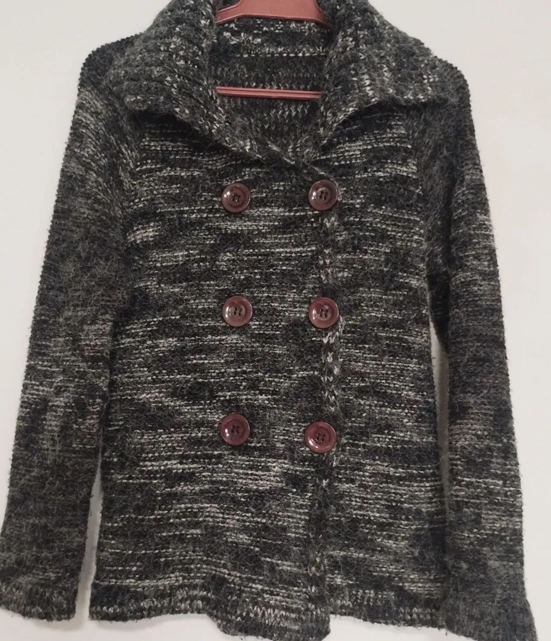 Casaco feminino cinza e preto -  M