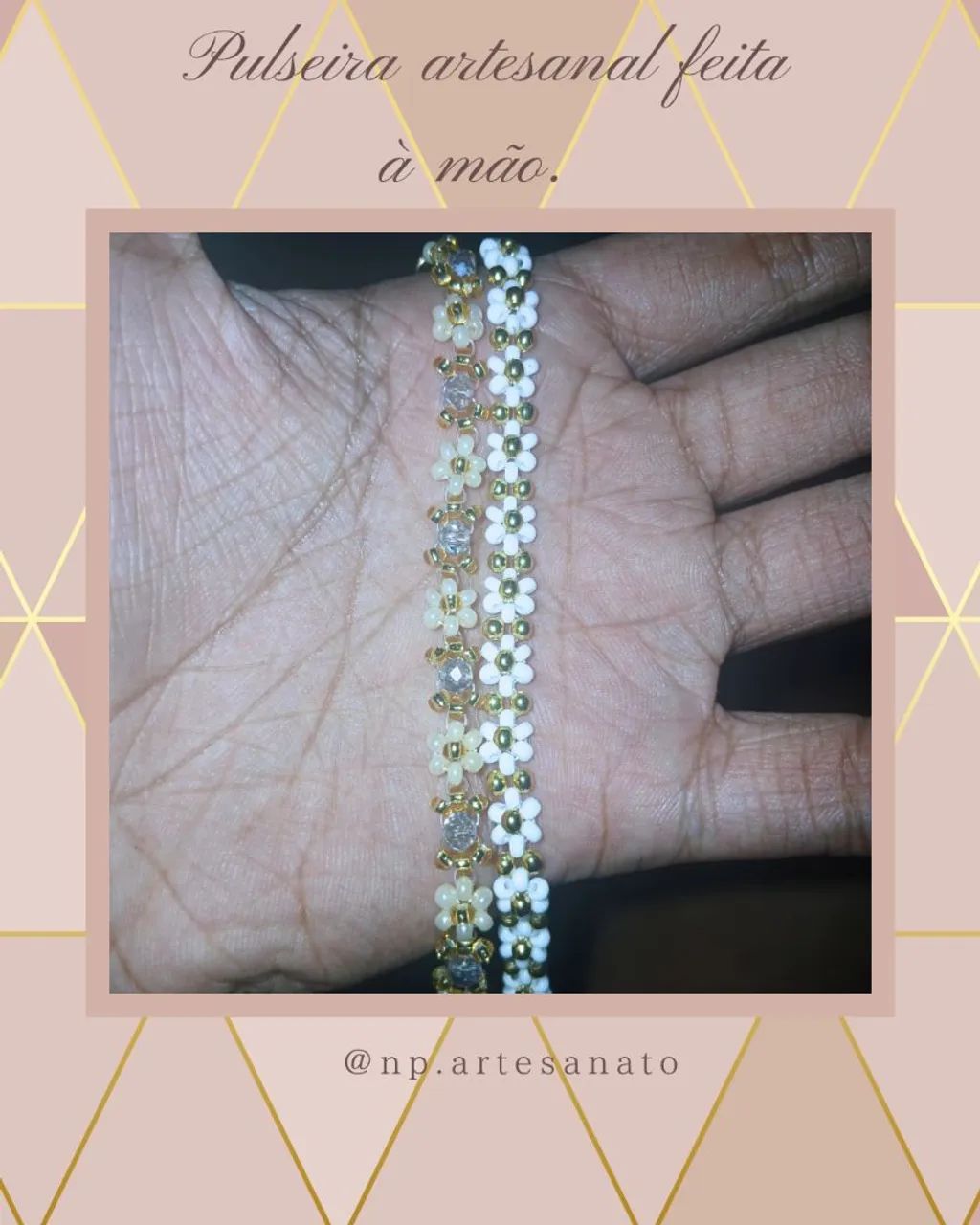 Pulseira artesanal feita à mão  - Foto 2