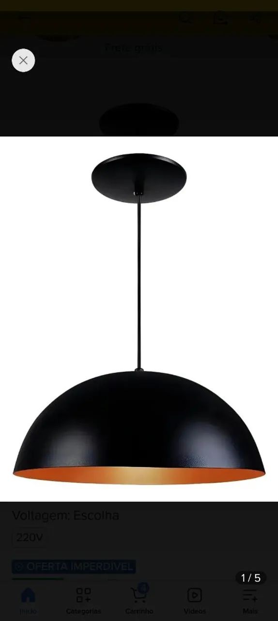 Lustre cuba só 50,00!!