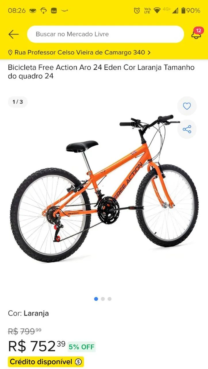 Bicicleta aro 24  - Foto 2