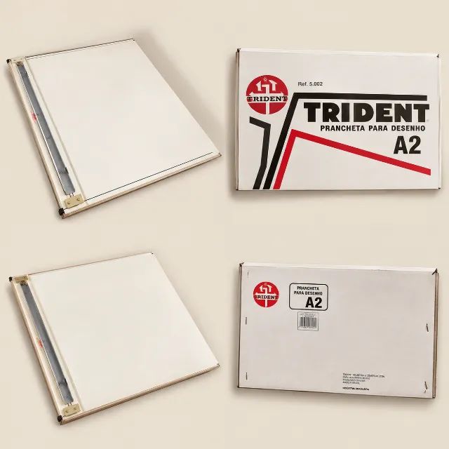 Prancheta Trident A2 com régua paralela - Usada em ótimo estado