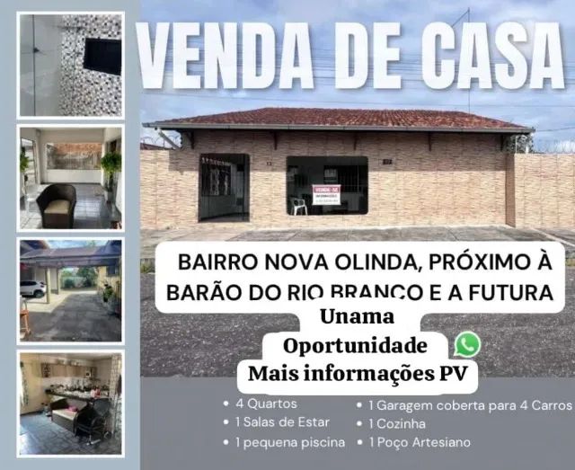 CASA EM CASTANHAL A VENDA - Nova Olinda