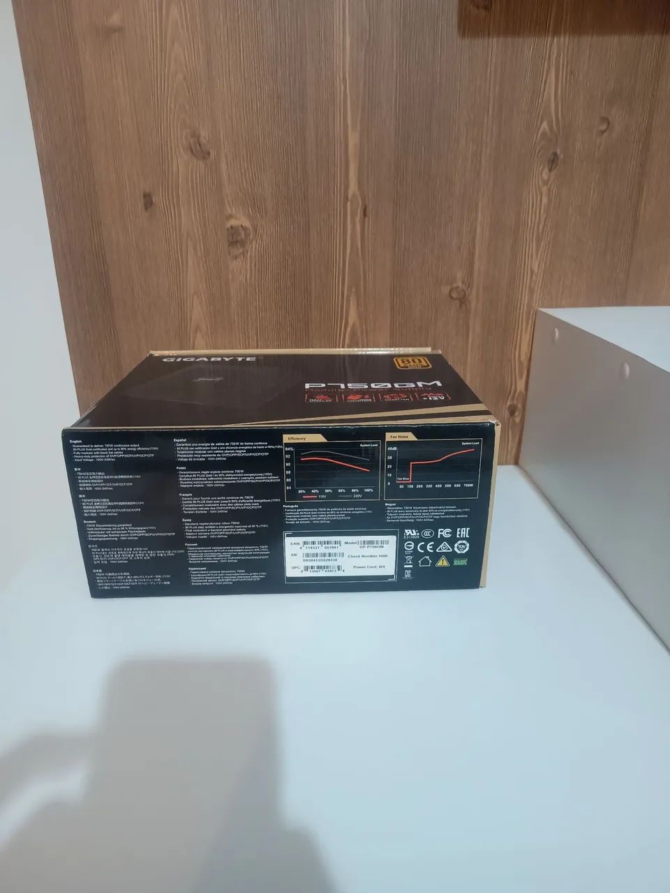 Fonte Gigabyte 750W P750GM (Com Defeito - Sem Cabos) p/ Peças - Foto 2