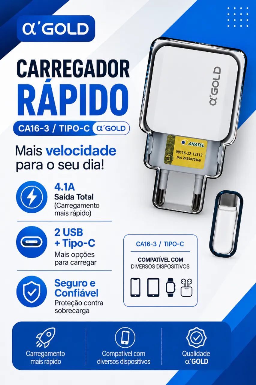 Carregador tipo C