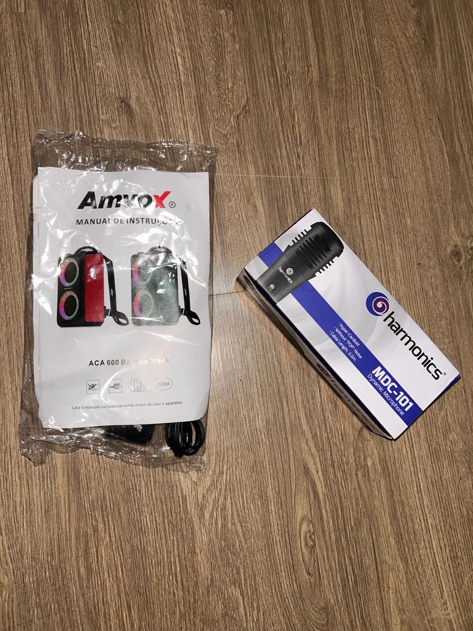 Caixa de Som Amvox 600 com microfone e alça - Foto 3