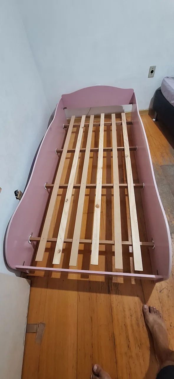 Cama infantil solteiro Princesas rosa - Foto 3